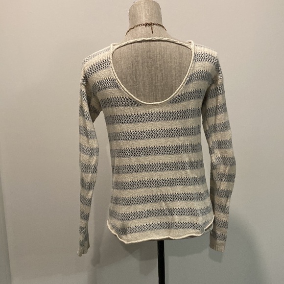 Bethany Mota Striped Scoop-Back Knit Sweater​​​​​​​ - Picture 10 of 16